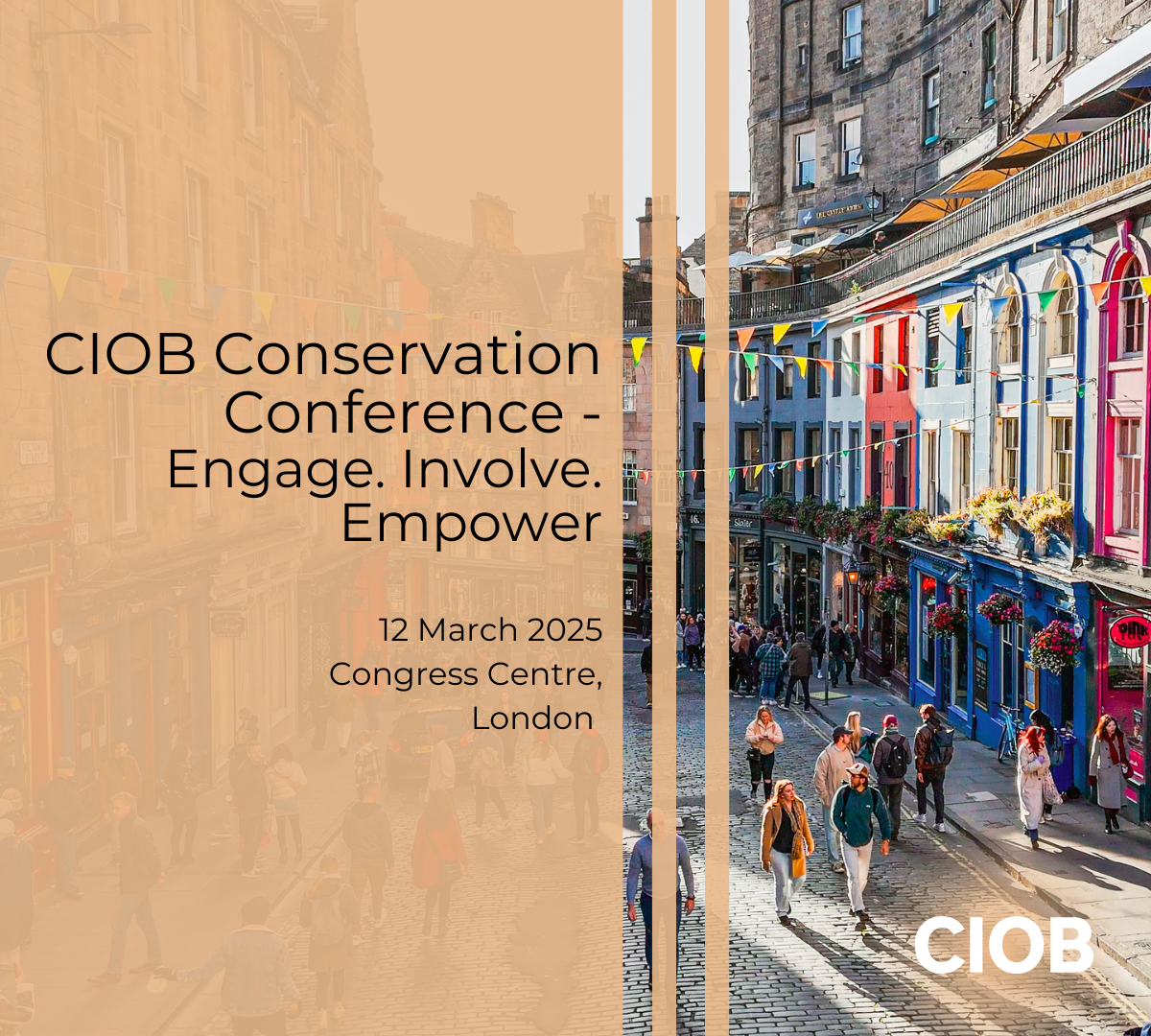 Leviat is exhibiting at the CIOB Conservation Conference