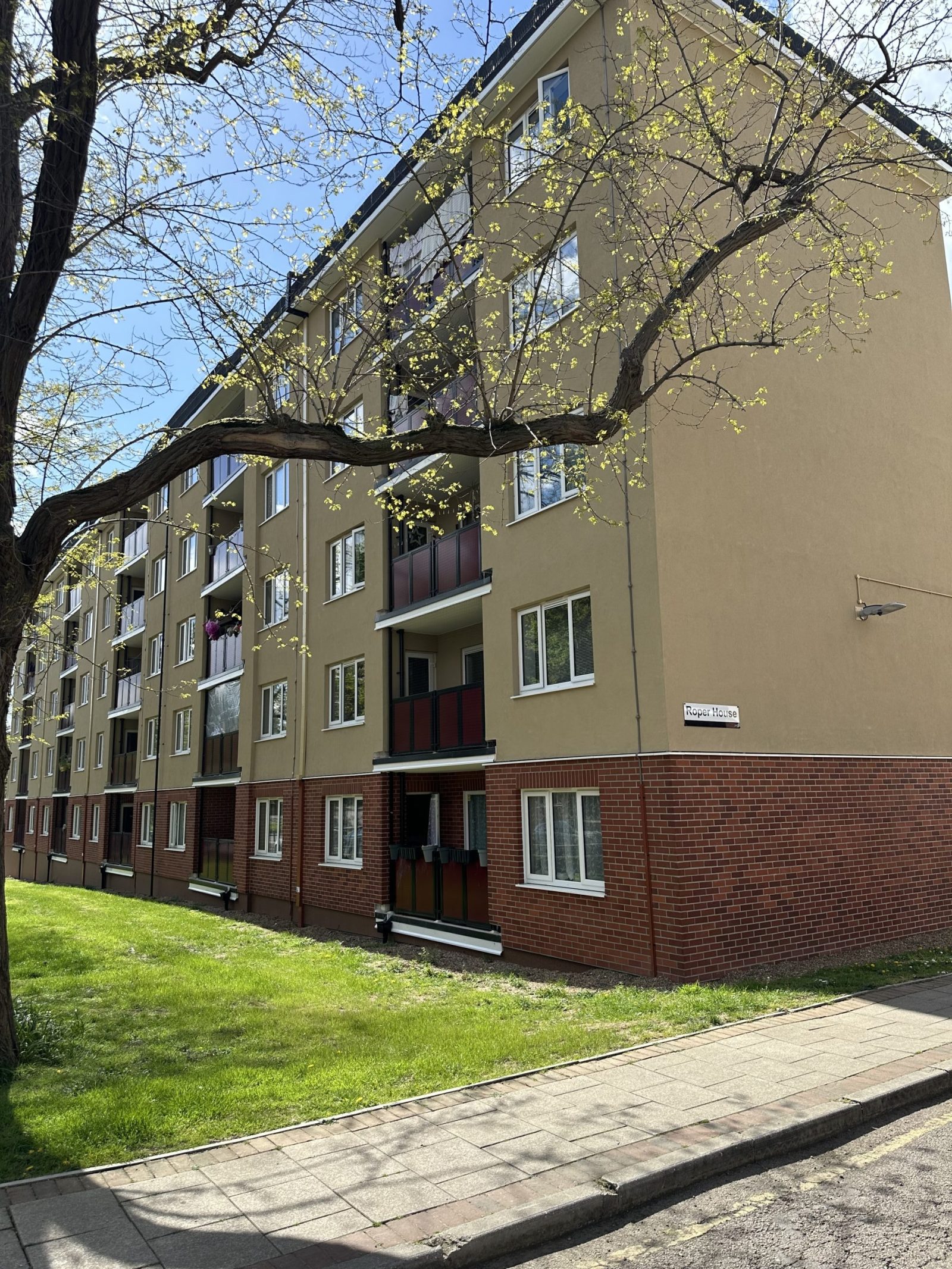 Exterior shot of Kingswood Estate, London
