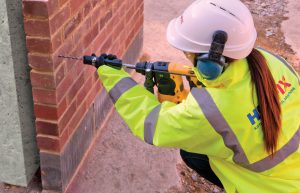 Helifix Engineer using DryFix